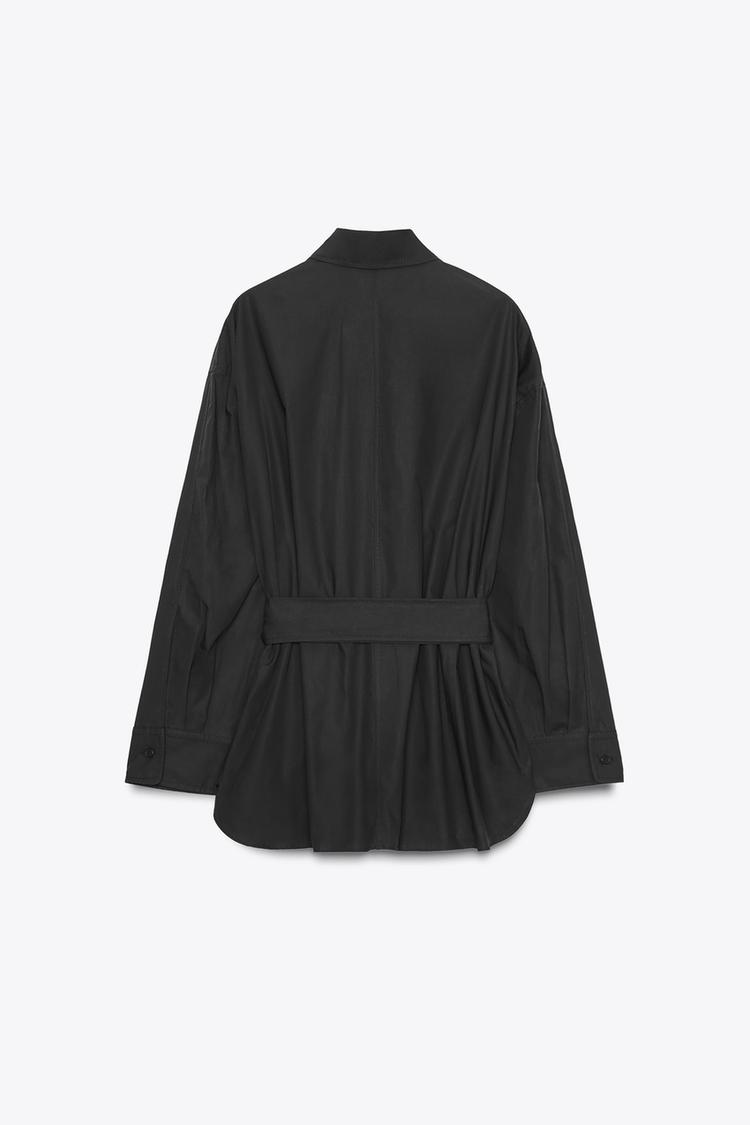 Camisa Solapa Cinturón