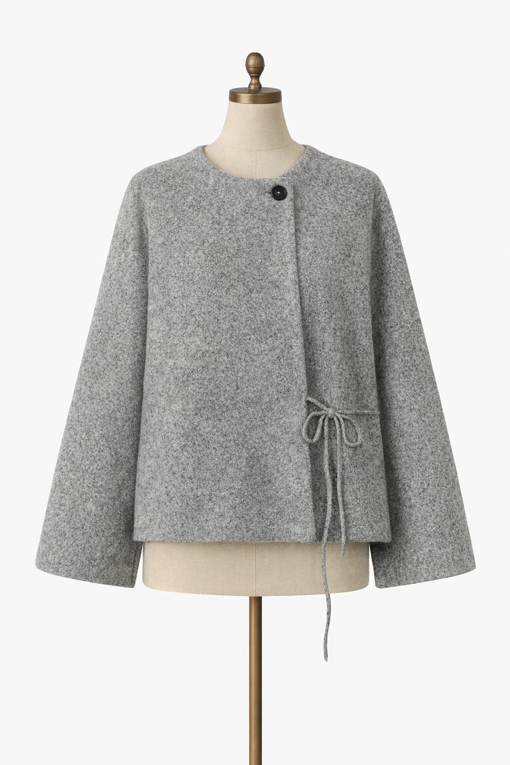 Chaqueta de Cuello Redondo