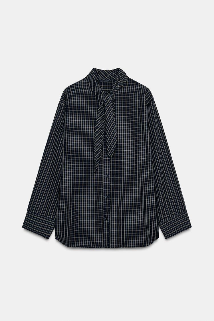 Camisa Cuadros Algodón Pañuelo