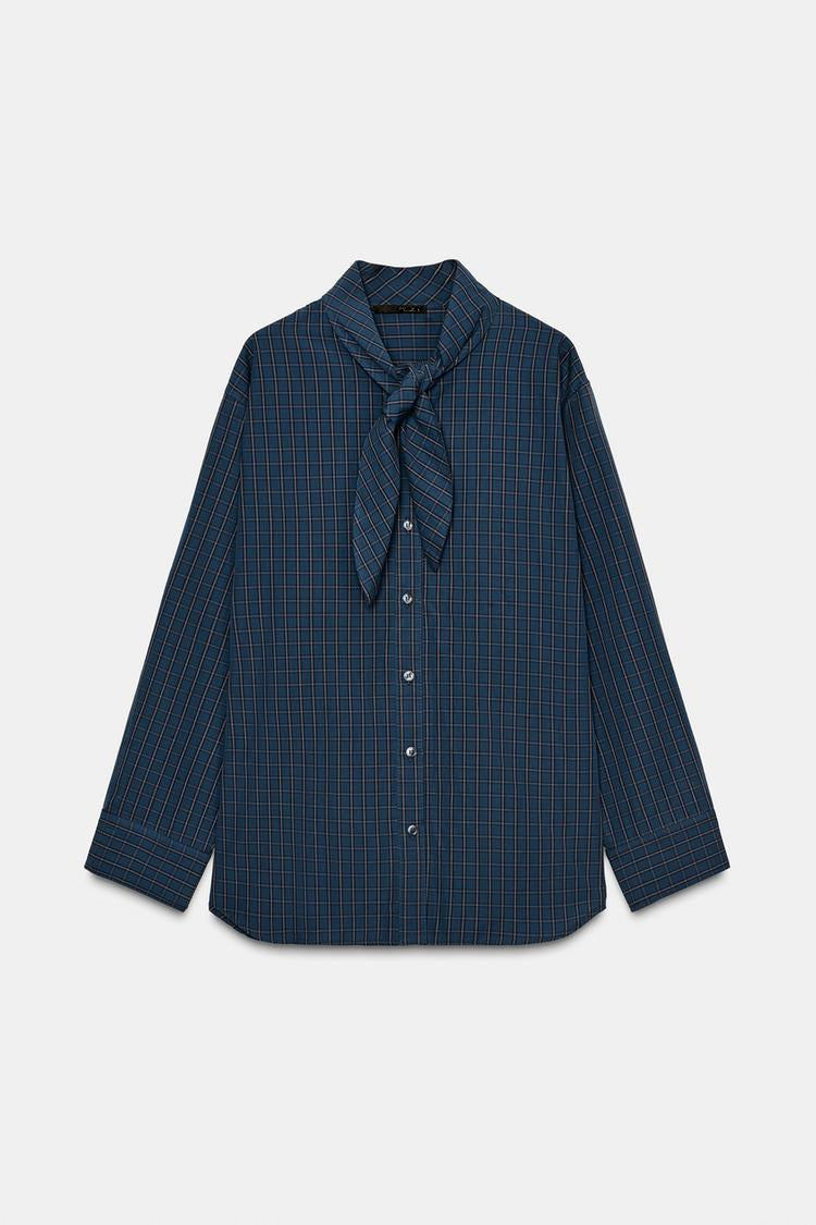 Camisa Cuadros Algodón Pañuelo