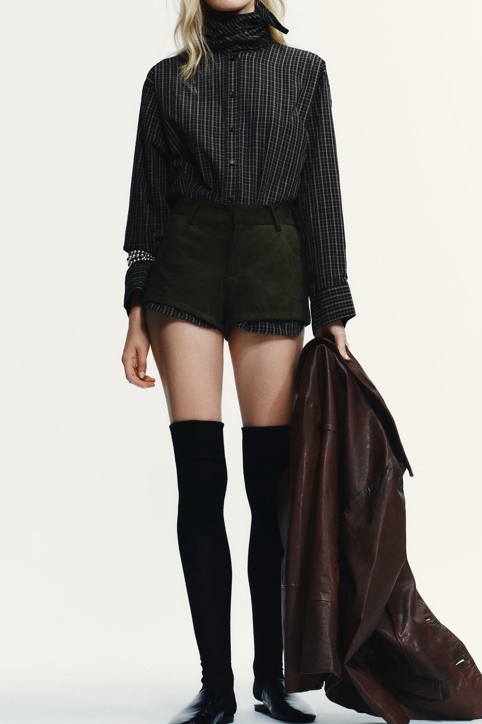 Camisa Cuadros Algodón Pañuelo