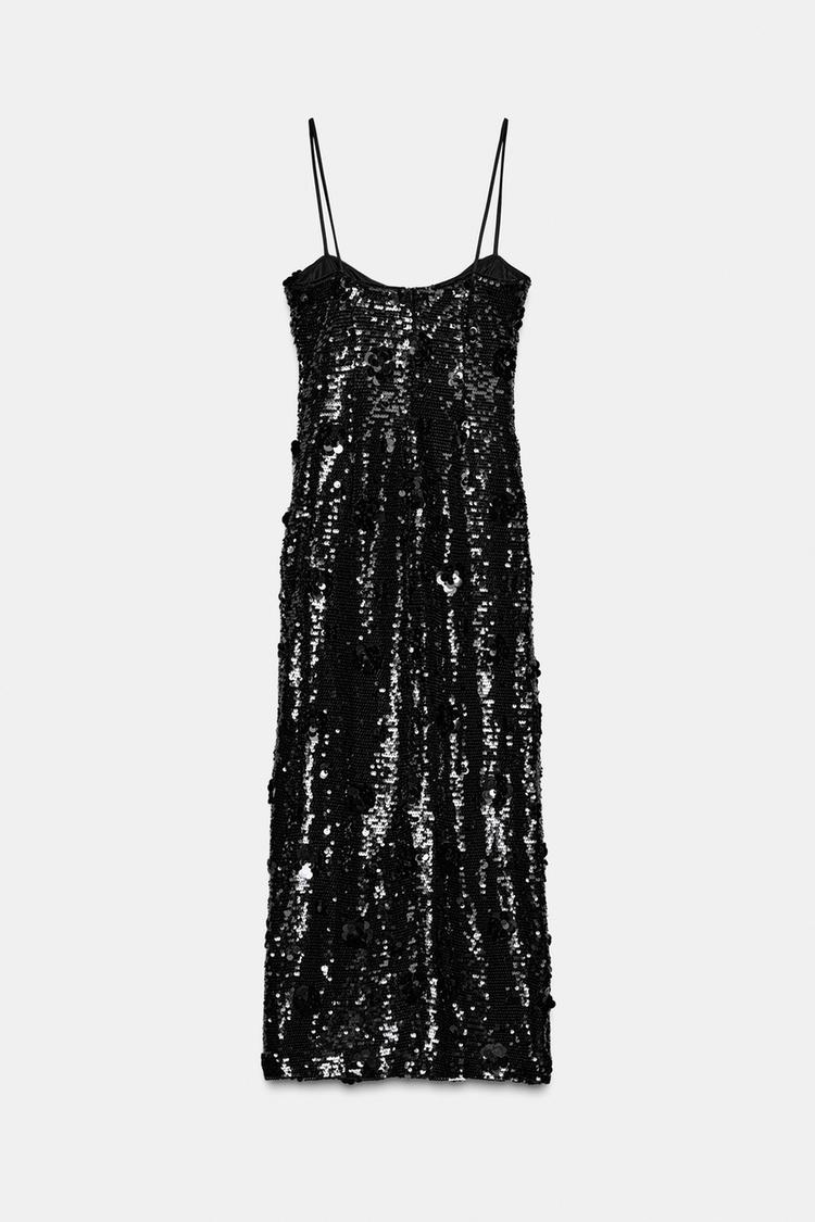 Vestido Lentejuelas Flor