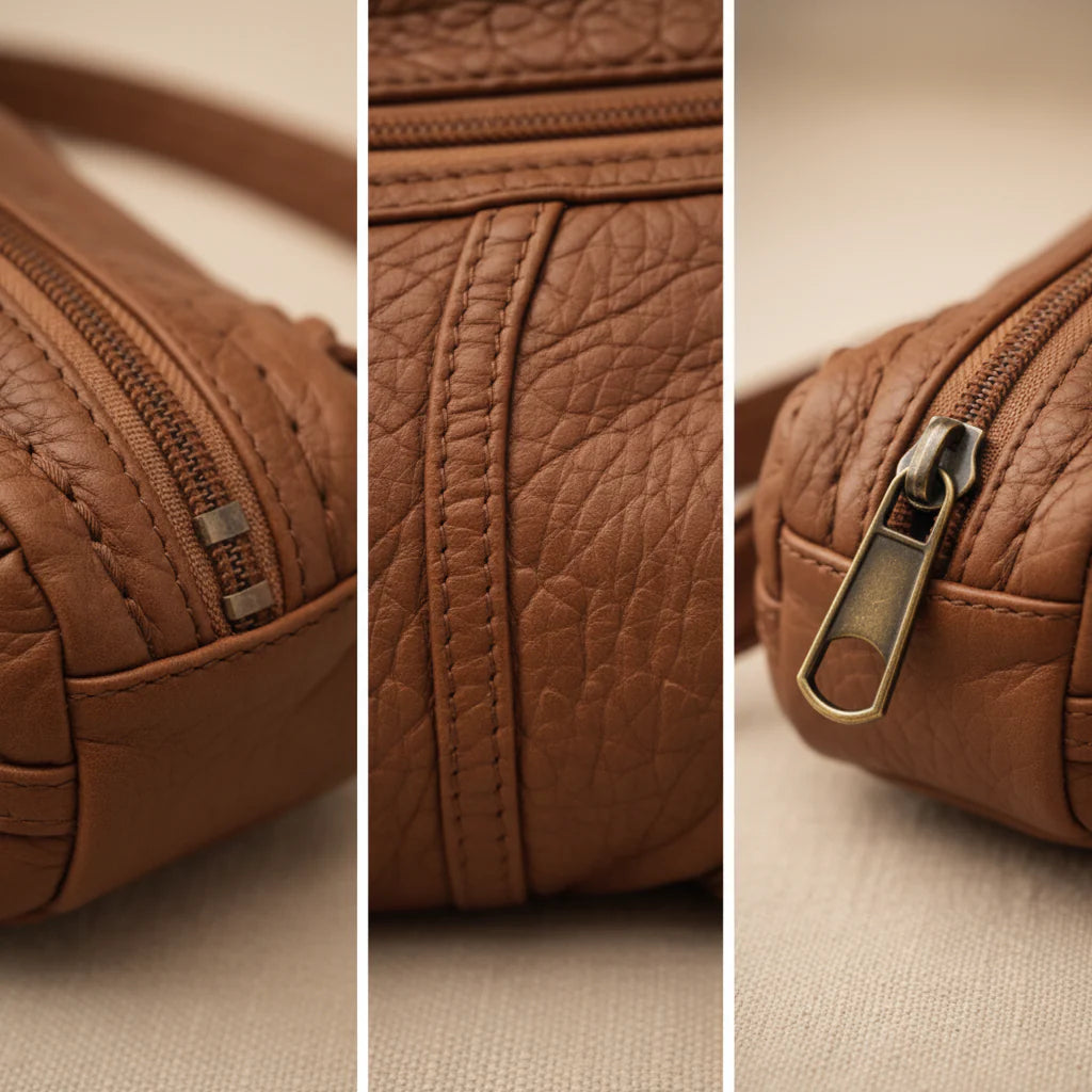 Bolso Bandolera con Detalles Trenzados