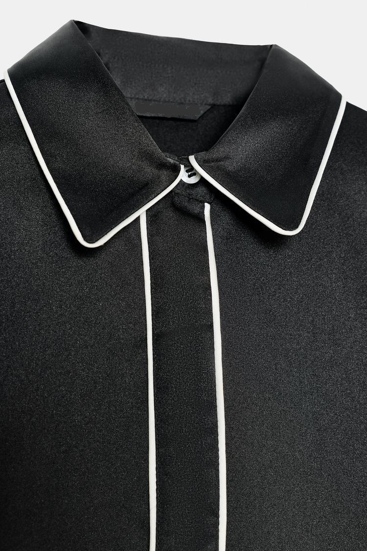 Camisa Satén Oversize