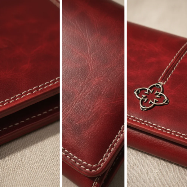 Cartera de Mano Piel