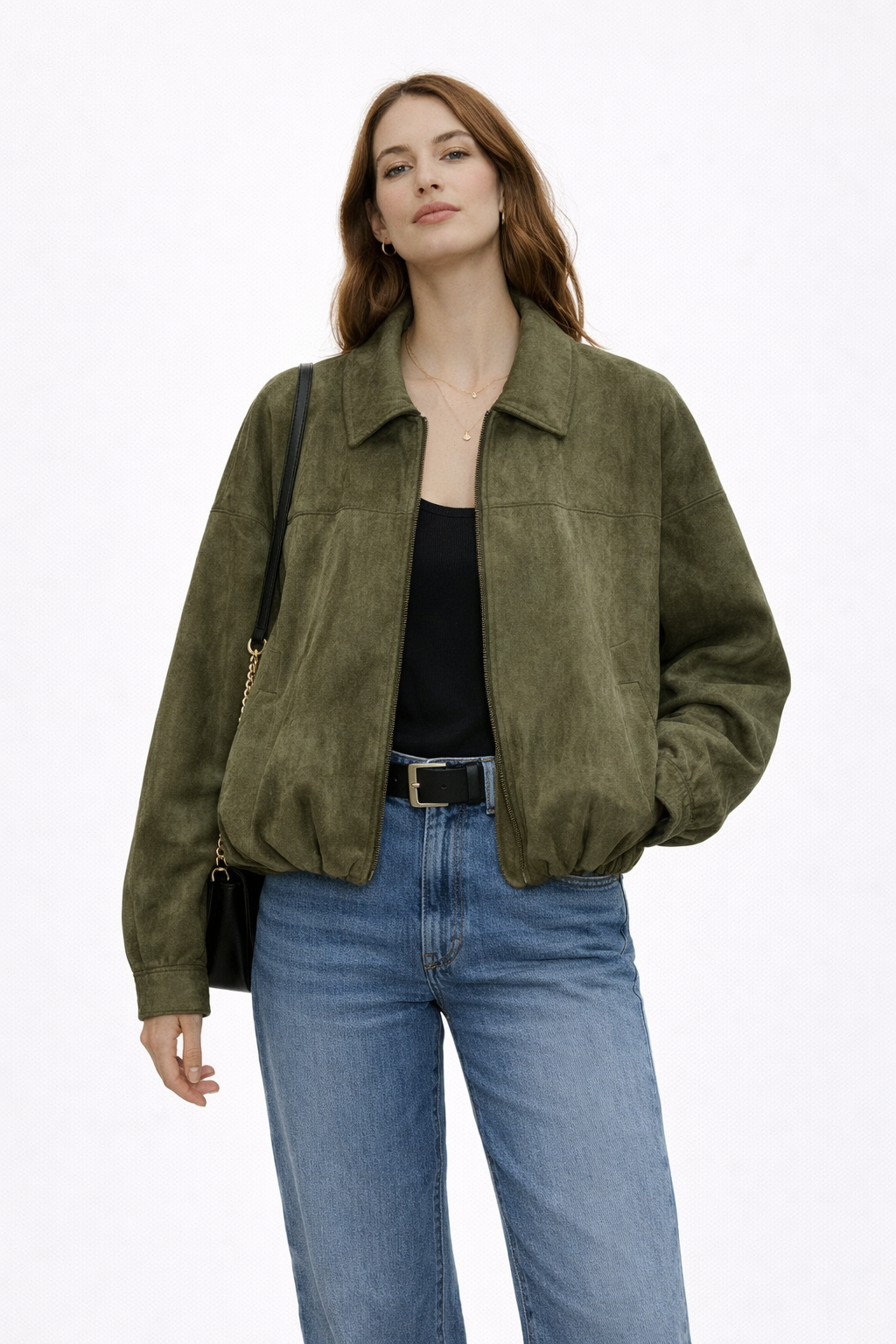 Chaqueta Bomber Ante