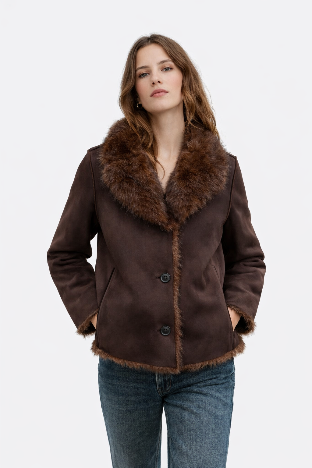 Cazadora Reversible Efecto Pelo