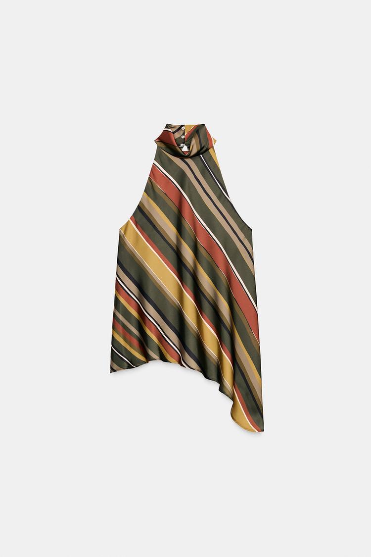 Top Rayas Asimétricos